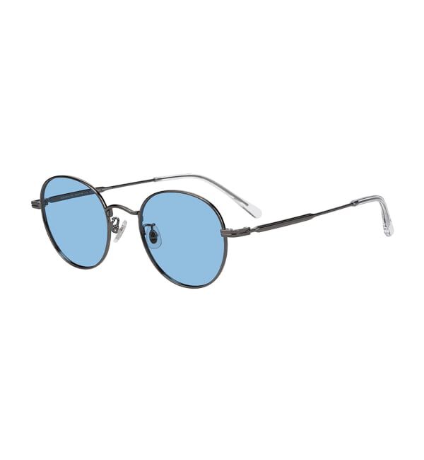  「ボストン型 サングラス | 丸型 メタル カラーレンズ おしゃれ 紫外線対策 UVカット TREND SUNGLASSES」|サングラス|