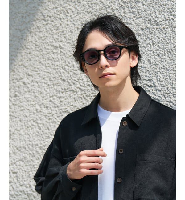  「【WEB限定】SUNCUTGlasses/UV100%CUT ウェリントン型 調光サングラス | 紫外線で色が変わる 紫外線対策」|サングラス|