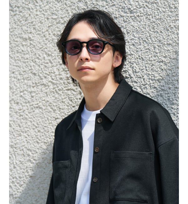  「【WEB限定】SUNCUTGlasses/UV100%CUT ウェリントン型 調光サングラス | 紫外線で色が変わる 紫外線対策」|サングラス|