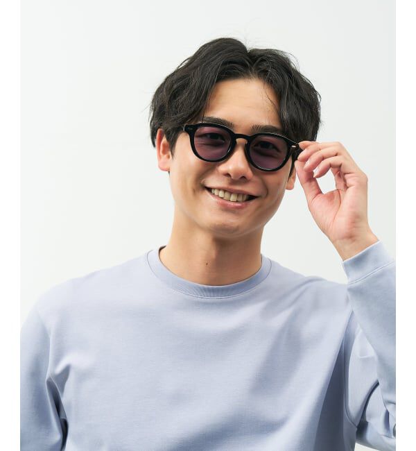  「【WEB限定】SUNCUTGlasses/UV100%CUT ウェリントン型 調光サングラス | 紫外線で色が変わる 紫外線対策」|サングラス|
