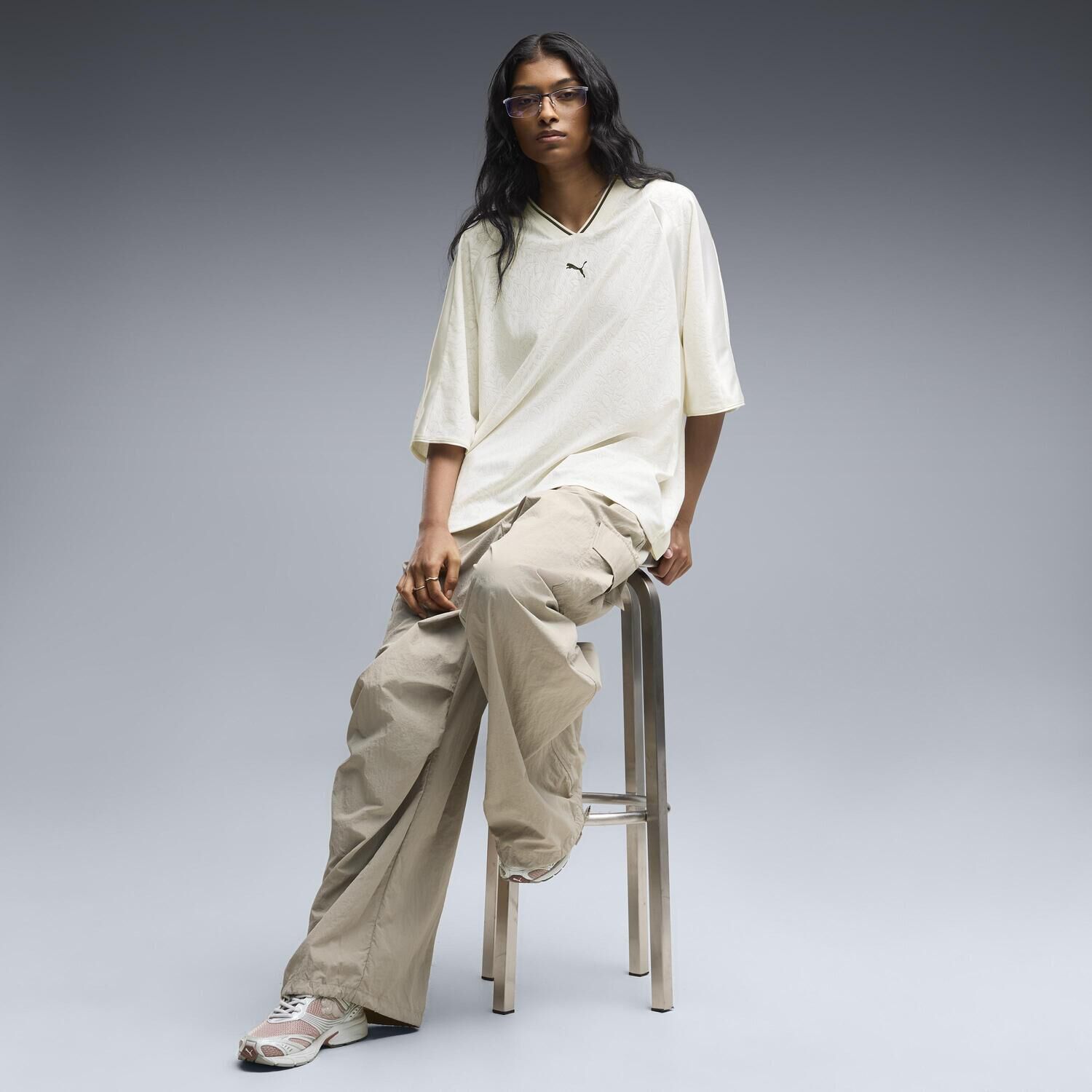 PUMA「【PUMA ｳｪｱ】W LACE PACK OVERSIZED JERSEY」|Tシャツ・カットソー|