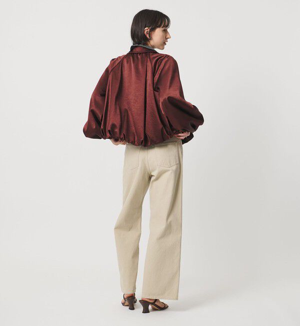 UNITED ARROWS「サテン ボリュームギャザー ブルゾン ‐ウォッシャブル‐」|ブルゾン・スタジャン|