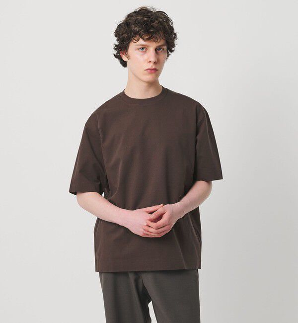 UNITED ARROWS「ポンチ Tシャツ デオドラント  抗菌防臭 接触冷感」|Tシャツ・カットソー|DK.BROWN