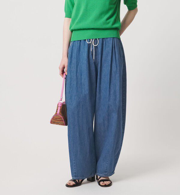 UNITED ARROWS「ステッチ デニム カーブパンツ」|デニム|COBALT