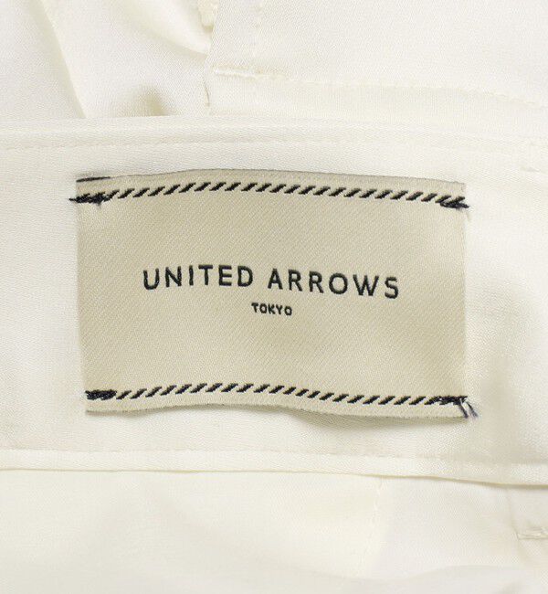 UNITED ARROWS「サテン クリーン ポケット パンツ OFF WHITE ‐ウォッシャブル‐」|カーゴ|