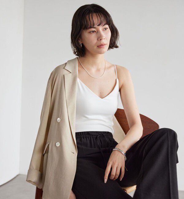 UNITED ARROWS green label relaxing「Vネックキャミソール / カップインナー」|キャミソール|
