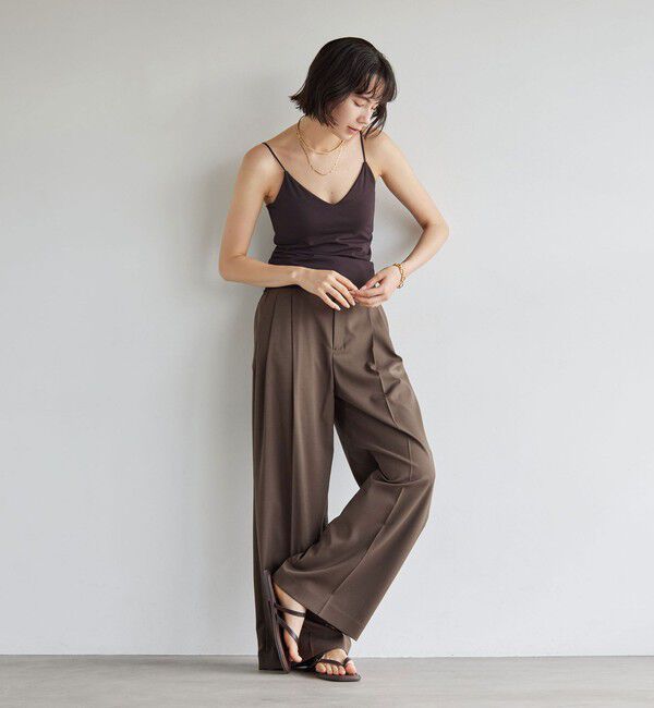 UNITED ARROWS green label relaxing「Vネックキャミソール / カップインナー」|キャミソール|