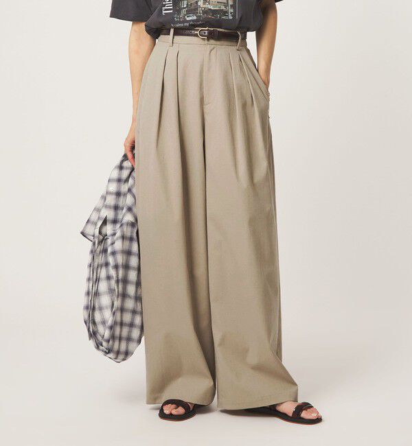 UNITED ARROWS green label relaxing「【WEB限定】＜at ease＞オルマイ スラックス ストレッチ UVカット」|スラックス|