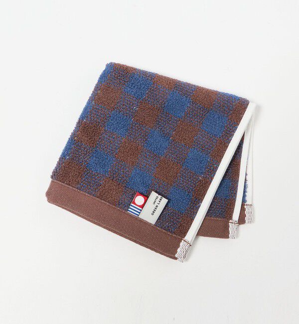 UNITED ARROWS green label relaxing「チェック タオルハンカチ」|タオル|DK.BROWN