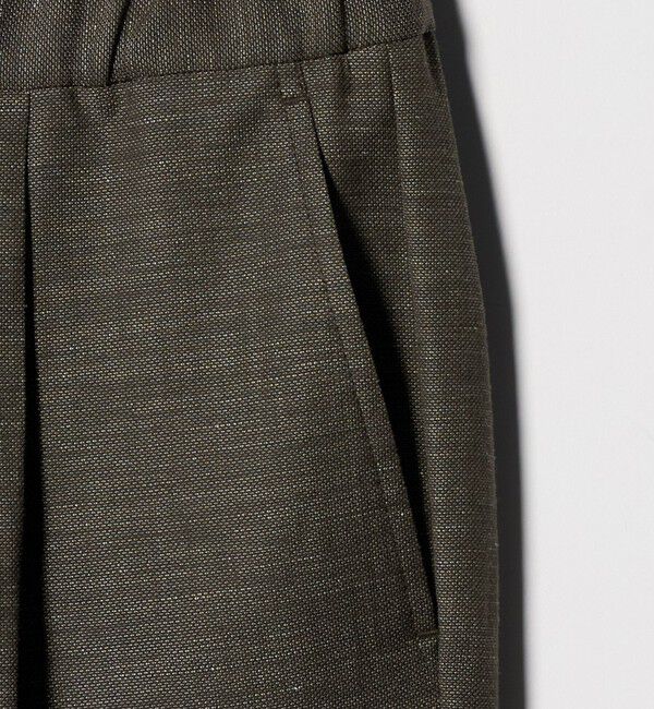 UNITED ARROWS green label relaxing「TW リネン デニムライク 01 ワイド 1プリーツ スラックス セットアップパンツ」|スラックス|