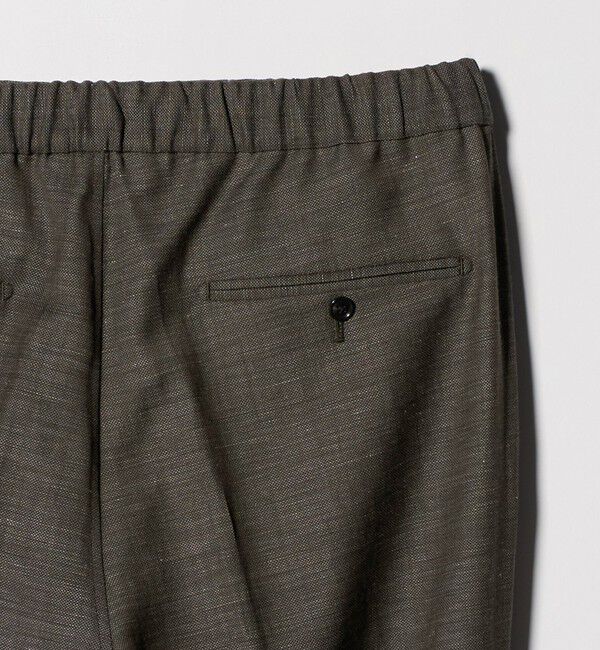 UNITED ARROWS green label relaxing「TW リネン デニムライク 01 ワイド 1プリーツ スラックス セットアップパンツ」|スラックス|