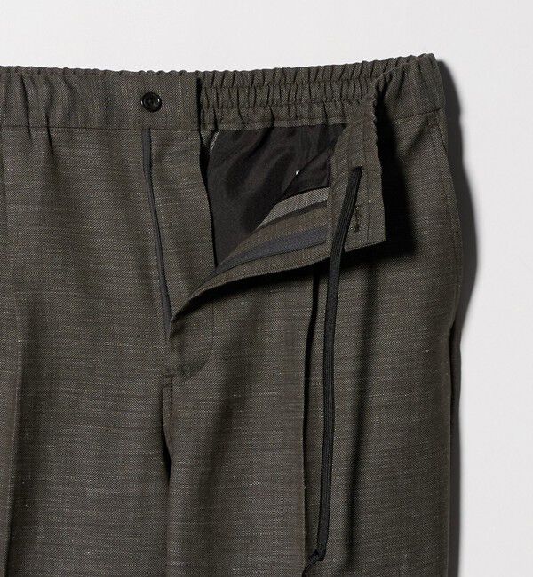 UNITED ARROWS green label relaxing「TW リネン デニムライク 01 ワイド 1プリーツ スラックス セットアップパンツ」|スラックス|
