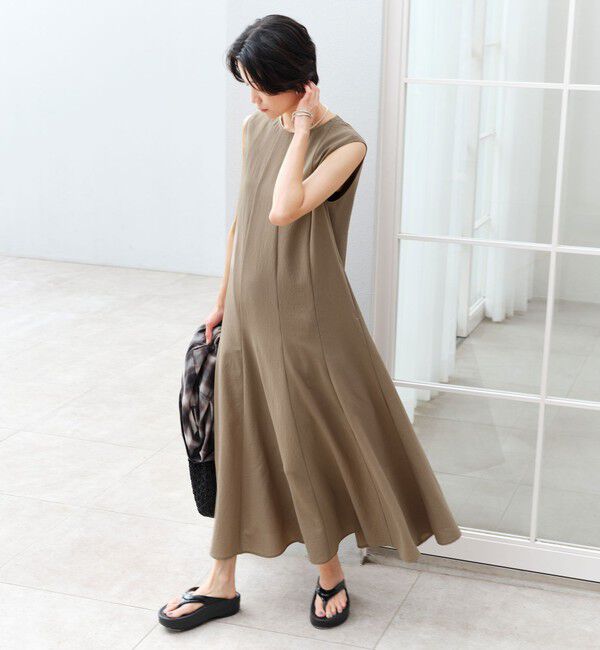 UNITED ARROWS green label relaxing「［size SHORT/TALLあり］ドライクロス ワンピース マシンウォッシャブル 通気性」|ワンピース|
