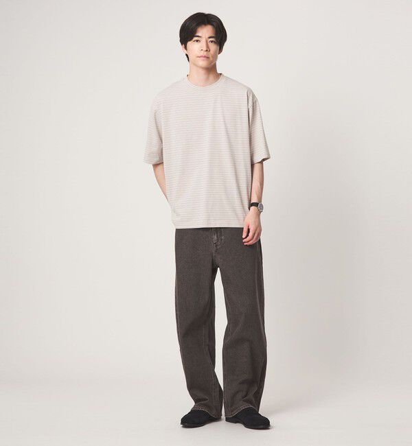 UNITED ARROWS green label relaxing「フェード ボーダー クルーネック 半袖 Tシャツ」|Tシャツ・カットソー|