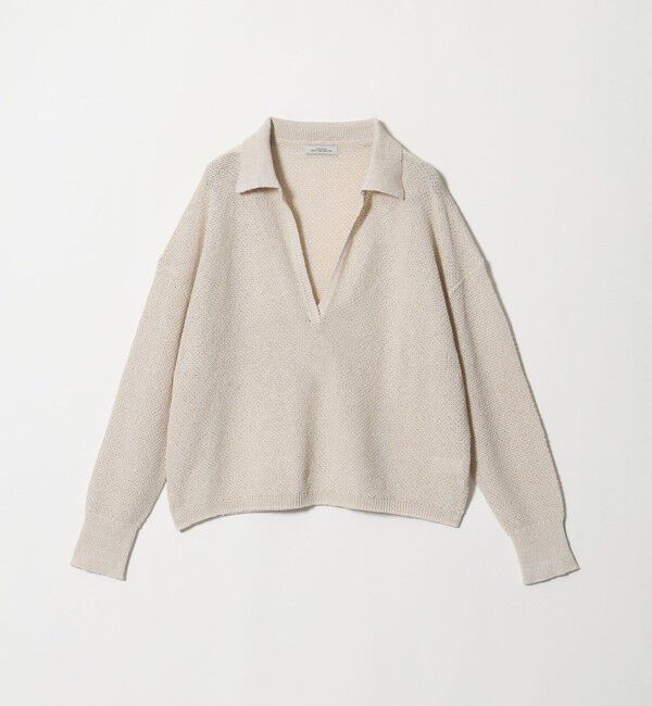 UNITED ARROWS green label relaxing「メランジ スキッパー ニット」|ニット・セーター|NATURAL