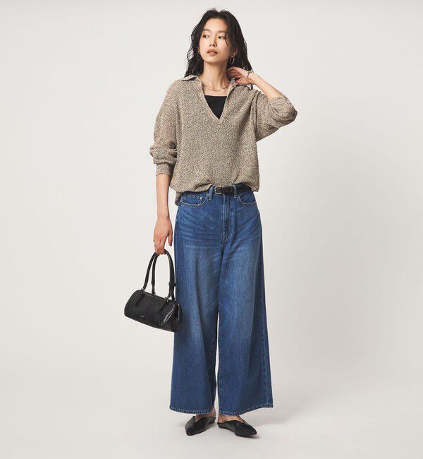 UNITED ARROWS green label relaxing「メランジ スキッパー ニット」|ニット・セーター|