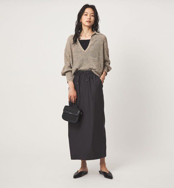 UNITED ARROWS green label relaxing「メランジ スキッパー ニット」|ニット・セーター|