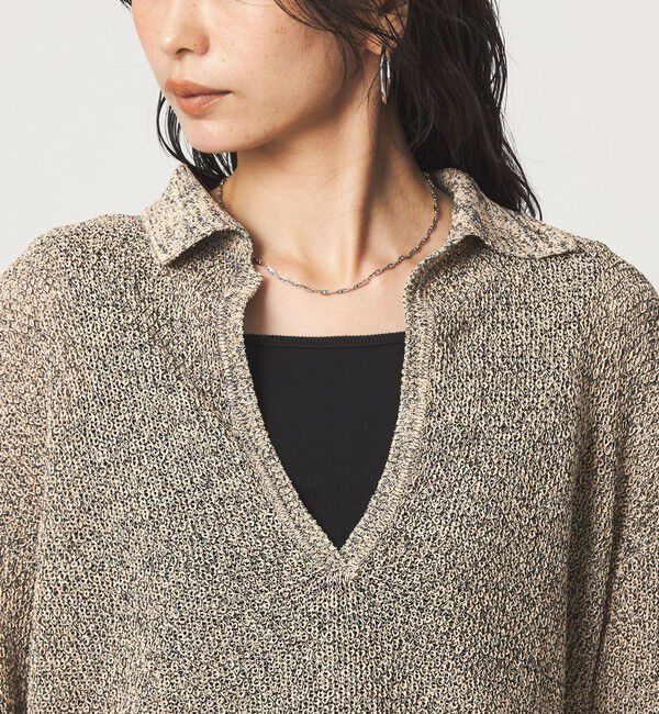 UNITED ARROWS green label relaxing「メランジ スキッパー ニット」|ニット・セーター|