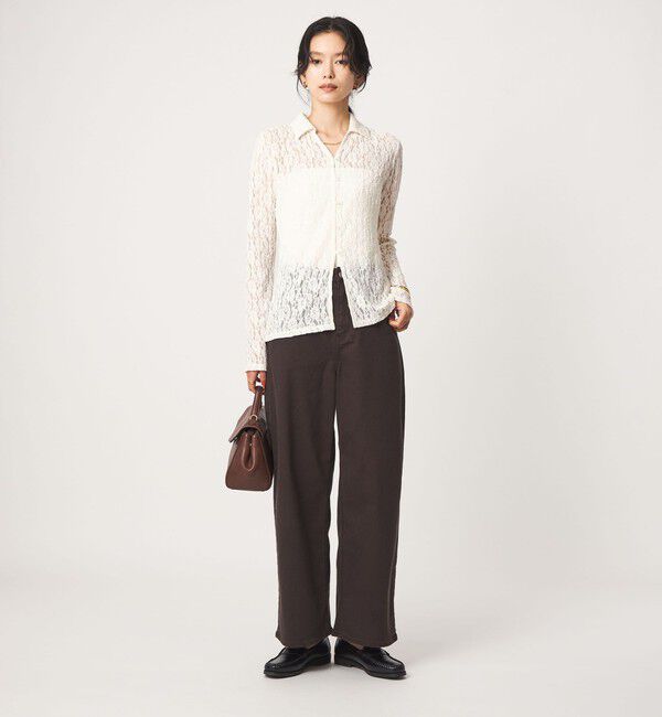 UNITED ARROWS green label relaxing「レース スキッパー カットソー」|Tシャツ・カットソー|