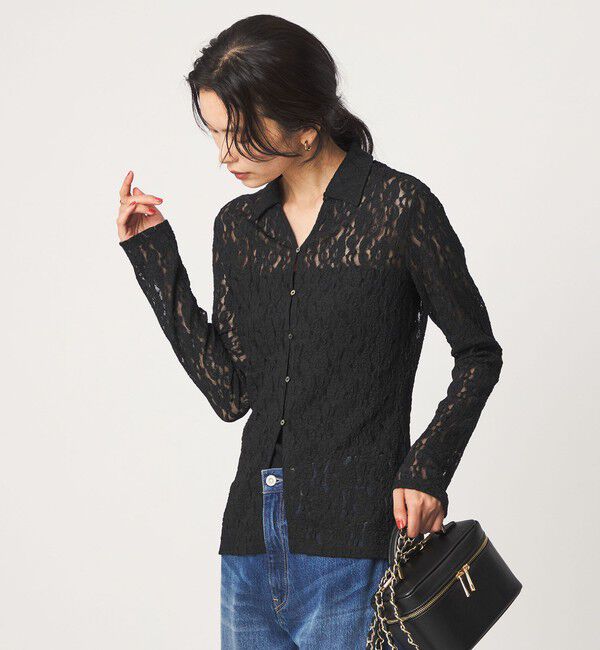 UNITED ARROWS green label relaxing「レース スキッパー カットソー」|Tシャツ・カットソー|