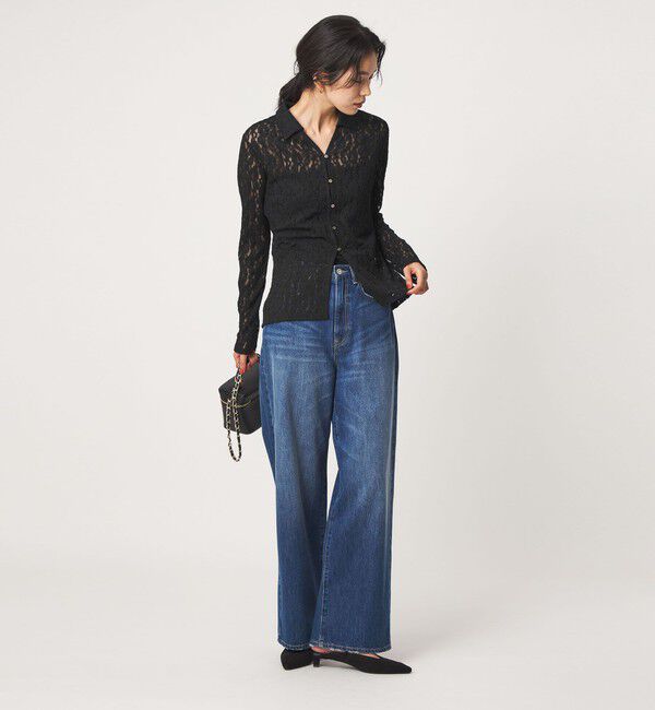 UNITED ARROWS green label relaxing「レース スキッパー カットソー」|Tシャツ・カットソー|