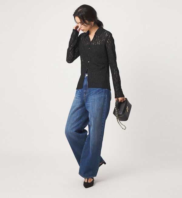 UNITED ARROWS green label relaxing「レース スキッパー カットソー」|Tシャツ・カットソー|