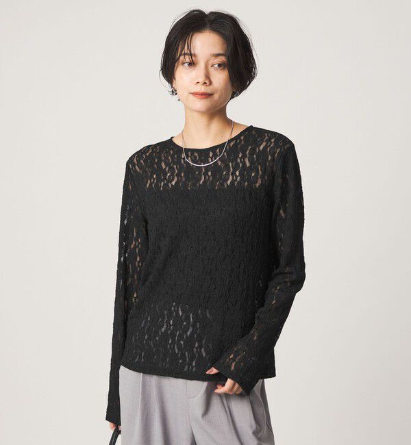 UNITED ARROWS green label relaxing「レース プルオーバー カットソー」|Tシャツ・カットソー|