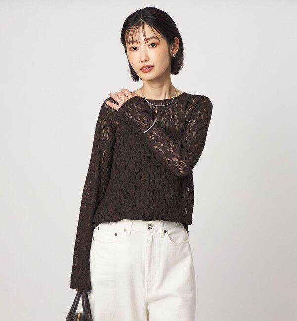 UNITED ARROWS green label relaxing「レース プルオーバー カットソー」|Tシャツ・カットソー|