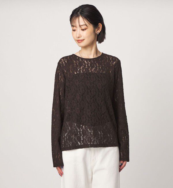 UNITED ARROWS green label relaxing「レース プルオーバー カットソー」|Tシャツ・カットソー|