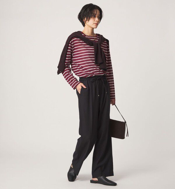 UNITED ARROWS green label relaxing「ニーハイフレアパンツ マシンウォッシャブル ストレッチ 帯電防止」|その他|