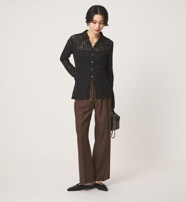 UNITED ARROWS green label relaxing「ニーハイフレアパンツ マシンウォッシャブル ストレッチ 帯電防止」|その他|