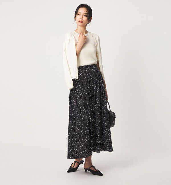 UNITED ARROWS green label relaxing「＜1_OF MINE＞リブ クルーネック 5分袖 ニット プルオーバー マシンウォッシャブル」|ニット・セーター|