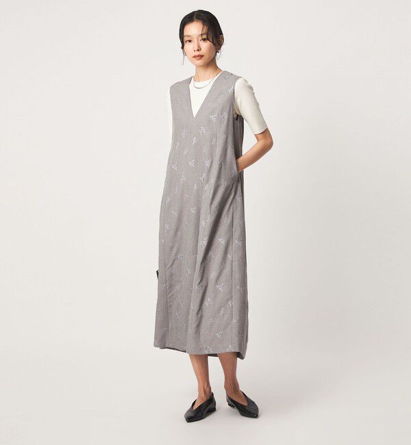 UNITED ARROWS green label relaxing「＜1_OF MINE＞リブ クルーネック 5分袖 ニット プルオーバー マシンウォッシャブル」|ニット・セーター|