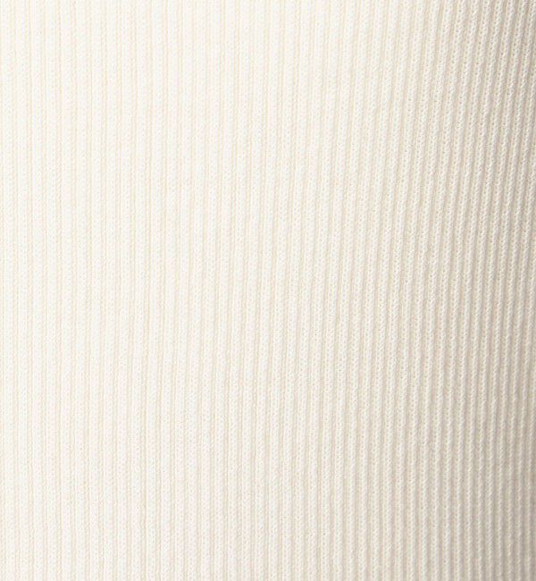 UNITED ARROWS green label relaxing「＜1_OF MINE＞リブ クルーネック 5分袖 ニット プルオーバー マシンウォッシャブル」|ニット・セーター|