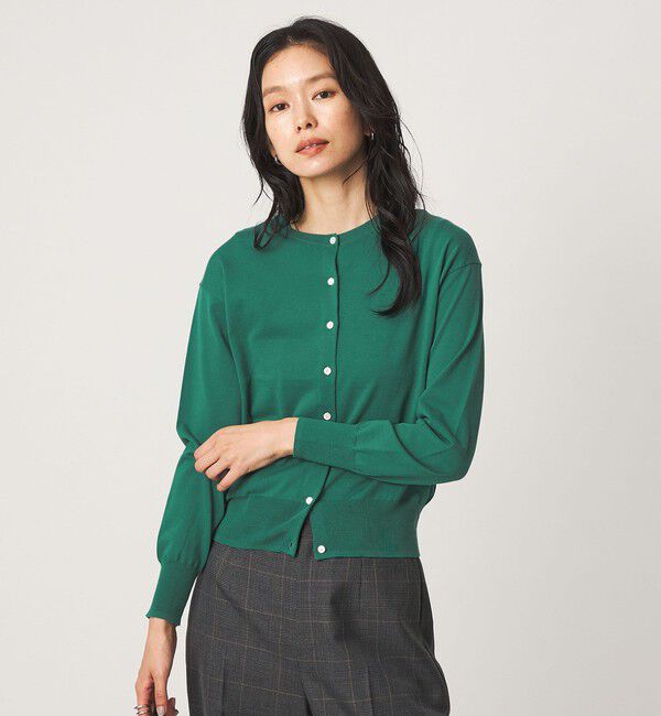 UNITED ARROWS green label relaxing「＜1_OF MINE＞クルーネック ニット カーディガン マシンウォッシャブル」|カーディガン|KELLY