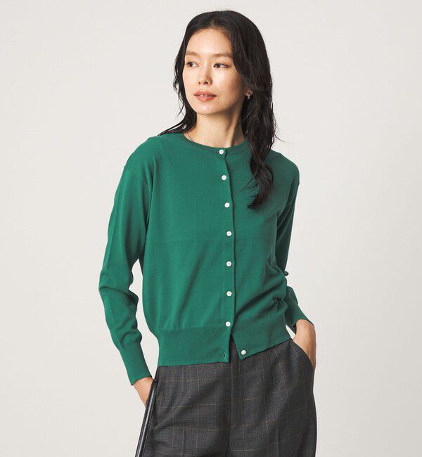 UNITED ARROWS green label relaxing「＜1_OF MINE＞クルーネック ニット カーディガン マシンウォッシャブル」|カーディガン|