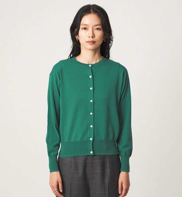 UNITED ARROWS green label relaxing「＜1_OF MINE＞クルーネック ニット カーディガン マシンウォッシャブル」|カーディガン|