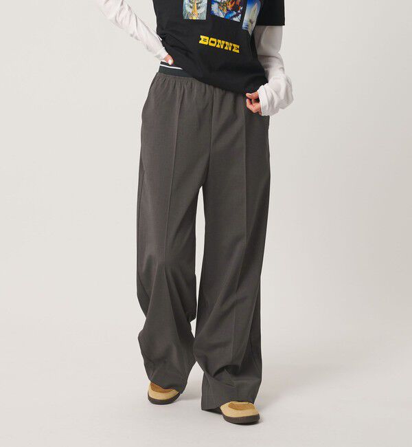 BEAUTY&YOUTH UNITED ARROWS「ラインゴム ワイドパンツ ウォッシャブル 防シワ」|その他|
