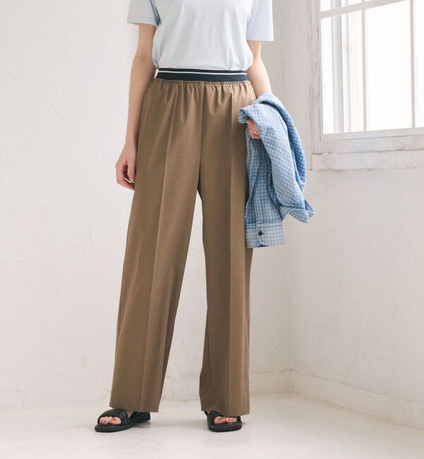 BEAUTY&YOUTH UNITED ARROWS「ラインゴム ワイドパンツ ウォッシャブル 防シワ」|その他|