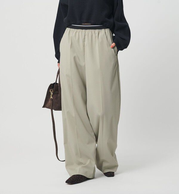 BEAUTY&YOUTH UNITED ARROWS「ラインゴム ワイドパンツ ウォッシャブル 防シワ」|その他|