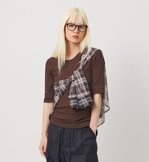 BEAUTY&YOUTH UNITED ARROWS「ポリエステル 2WAY コンパクトカットソー」|Tシャツ・カットソー|DK.BROWN