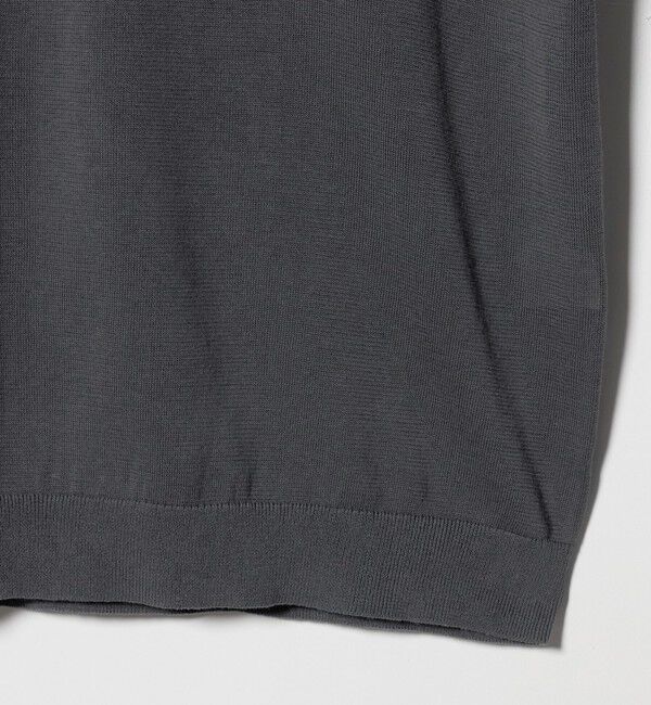 BEAUTY&YOUTH UNITED ARROWS「クレイジーパターン ギマ ショートスリーブ ポロニット ウォッシャブル」|ニット・セーター|