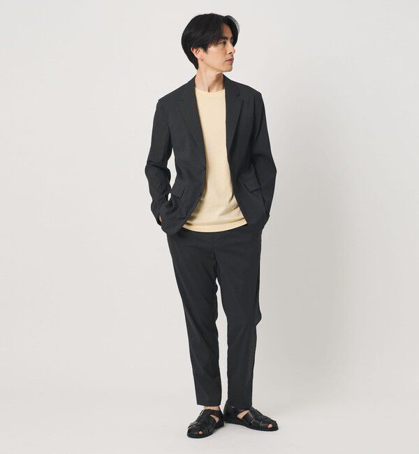 BEAUTY&YOUTH UNITED ARROWS「MIXTURE ナイロン コンフォート ジャケット ヨコストレッチ 撥水機能 ウォッシャブル セットアップ対応」|テーラードジャケット|