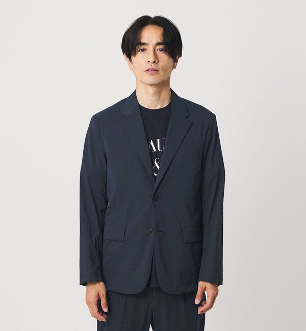 BEAUTY&YOUTH UNITED ARROWS「MIXTURE ナイロン コンフォート ジャケット ヨコストレッチ 撥水機能 ウォッシャブル セットアップ対応」|テーラードジャケット|