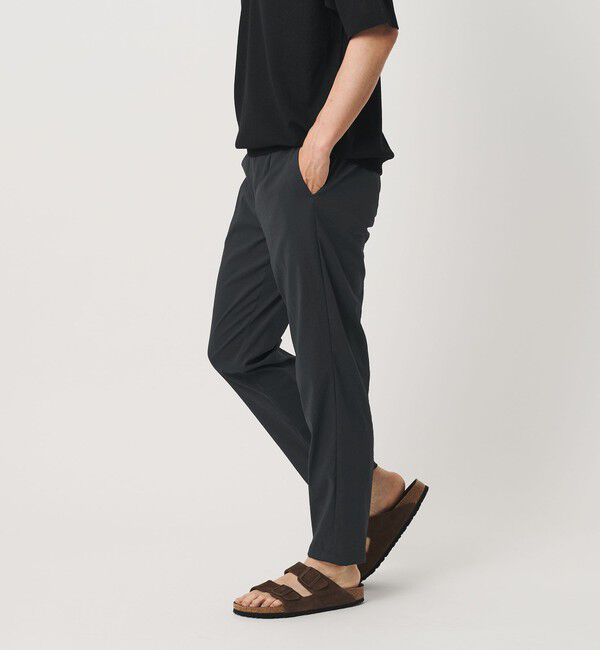 BEAUTY&YOUTH UNITED ARROWS「MIXTURE ナイロン 1プリーツ テーパード パンツ NO.5 ヨコストレッチ 撥水機能 ウォッシャブル セットアッ」|チノ|