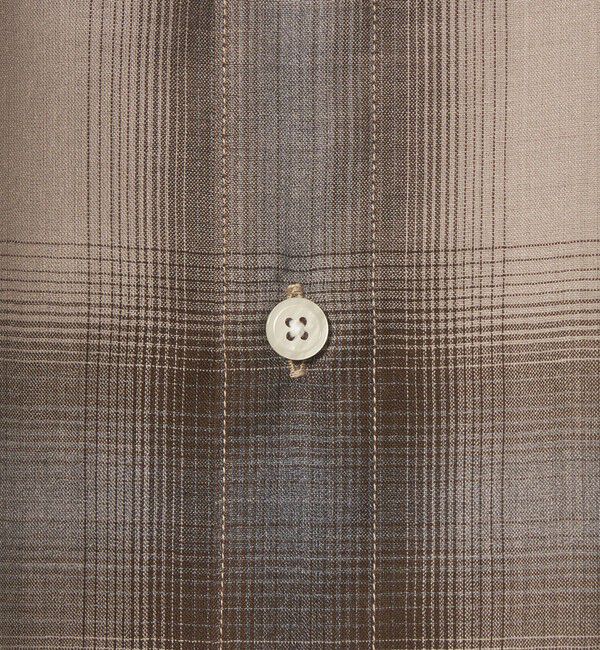 STEVEN ALAN「＜Steven Alan＞ ウール オンブレ チェック レギュラーカラー シャツ LOOSE」|シャツ・ブラウス|
