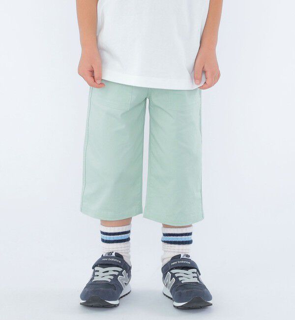SHIPS KIDS「SHIPS KIDS:100～130cm / カラー 6分丈 ショーツ」|その他|ライトグリーン