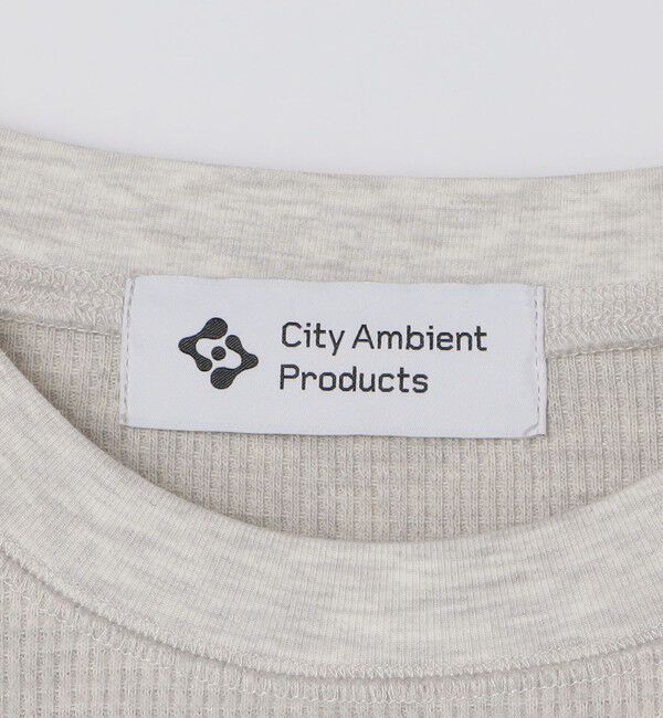 SHIPS「City Ambient Products: ブラッシュド ワッフル ロングスリーブ」|Tシャツ・カットソー|