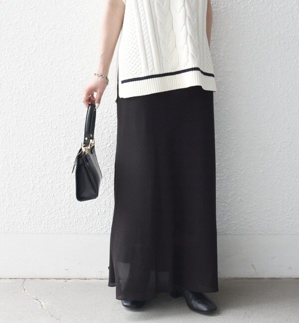 SHIPS any「《予約》SHIPS any:〈洗濯機可能〉メッシュ ナロー スカート 26AW」|スカート|