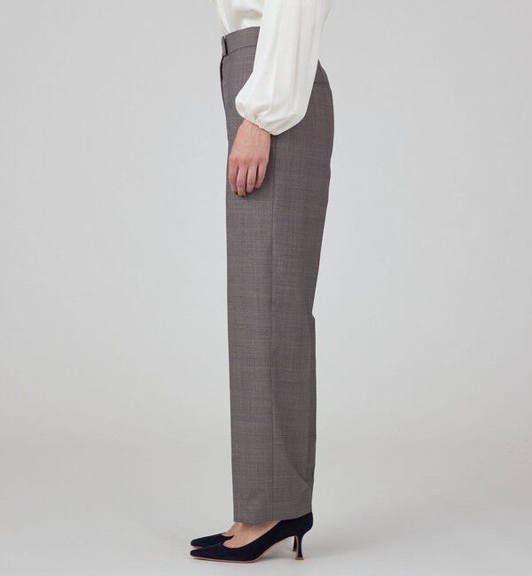 TOMORROWLAND collection「TASMANIAN GLEN CHECK ストレートパンツ」|スラックス|